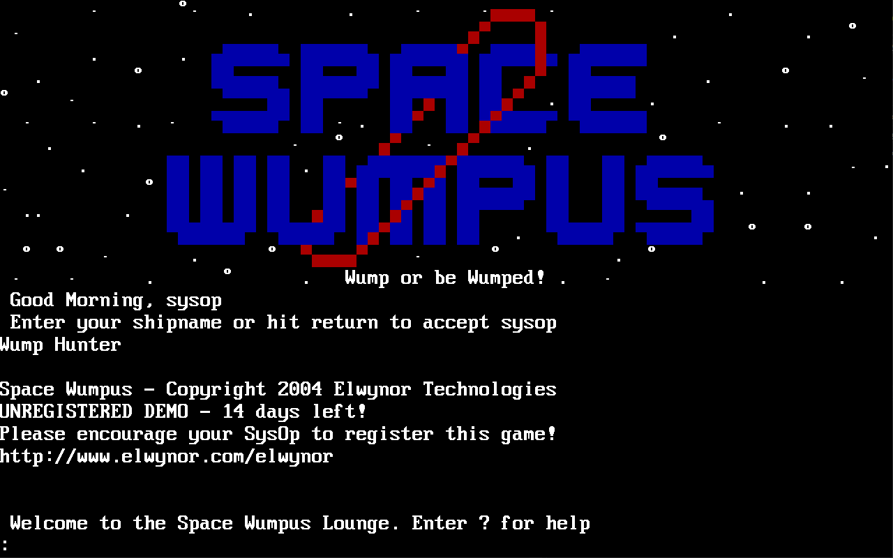 Space Wumpus Screenshot