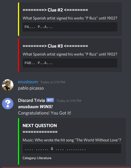 The MajorBBS Emulation Project Discord Trivia Bot